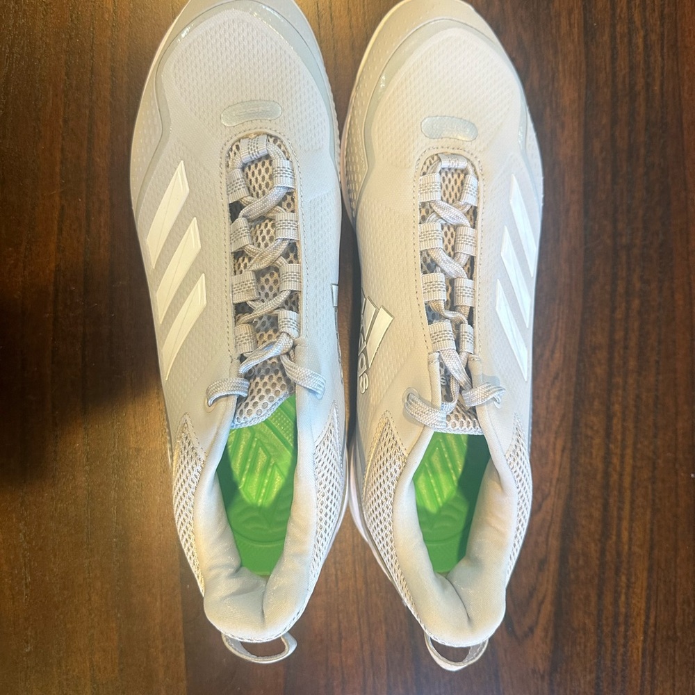 Adidas Grey Sneakers with White logo GreenInterior